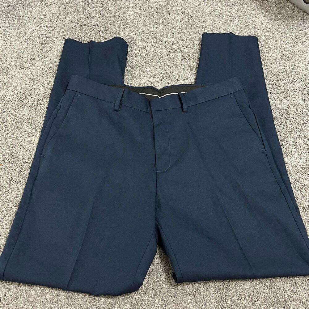 Kenneth Cole Men's Navy Slim Fit Dress Pants size 34x32 NEW